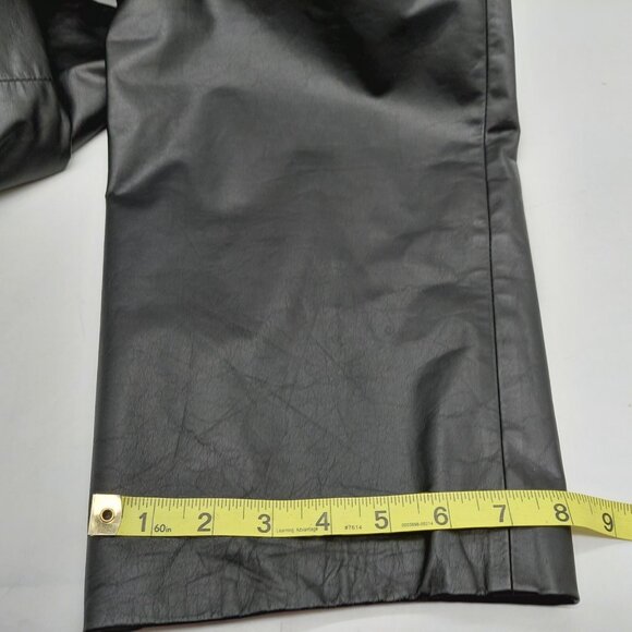West Bay Women's Size 10 Leather Pants Black High Rise Vintage - Picture 6 of 11